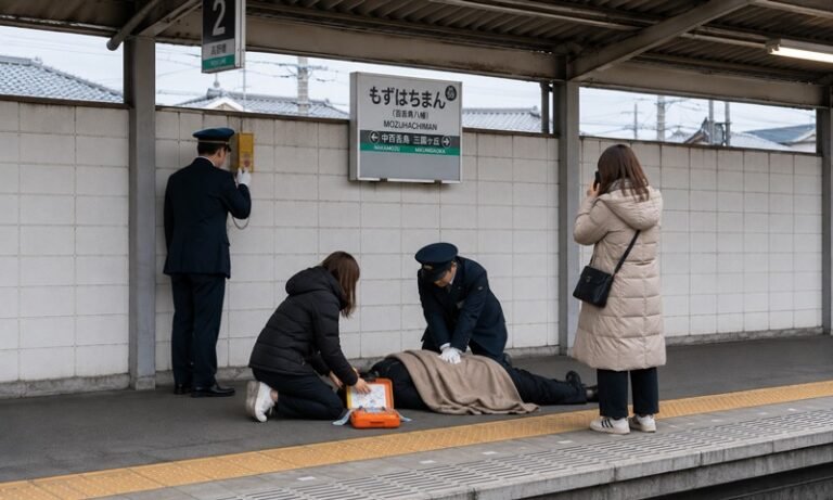 百舌鳥八幡駅でAED救命　協力者に感謝状