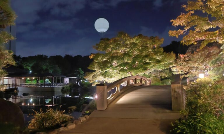 大仙公園日本庭園で「夏夜の灯」7月18日から3日間
