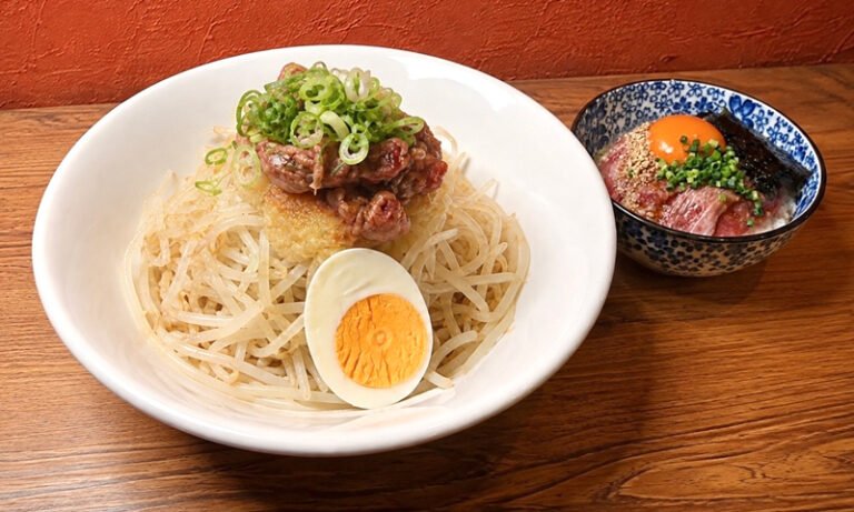 中百舌鳥「焼肉ホルモンきょうい」で二郎系冷麺　ランチ限定