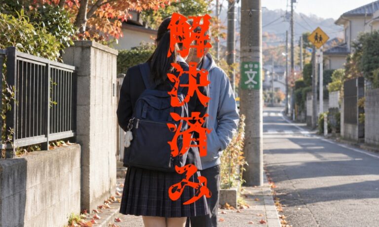 【解決済み】堺市北区長尾町で女子中学生の靴下を欲しがる不審者　10月14・15日
